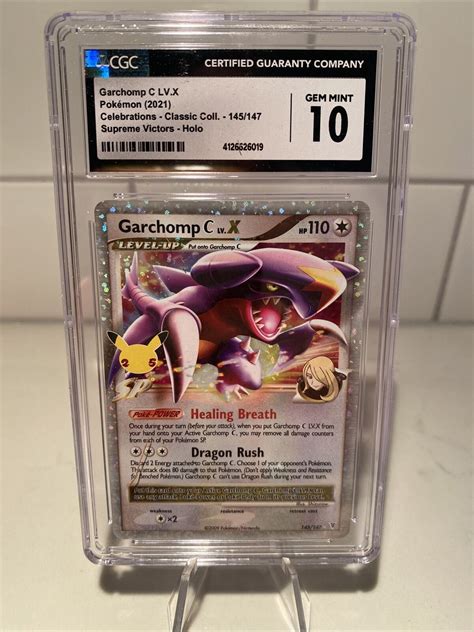 garchomp c lv x psa 10|pokemon supreme victors garchomp.